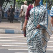 PRINT SAREE ( CYCLE RICKSHAWS )
