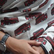 PRINT SAREE ( DOUBLE DECKER BUS )