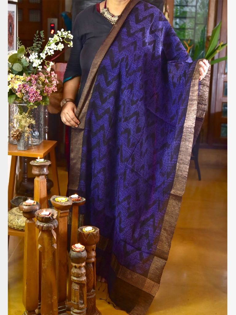 SILK SHIBORI DUPATTA 01