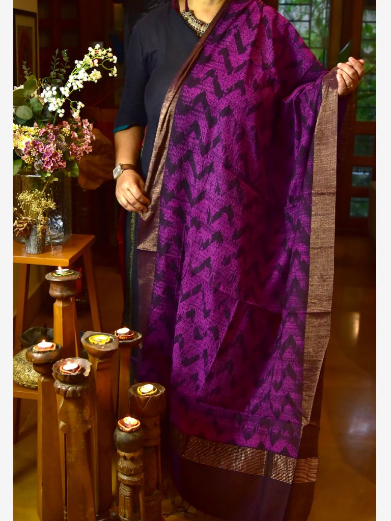 SILK SHIBORI DUPATTA 02