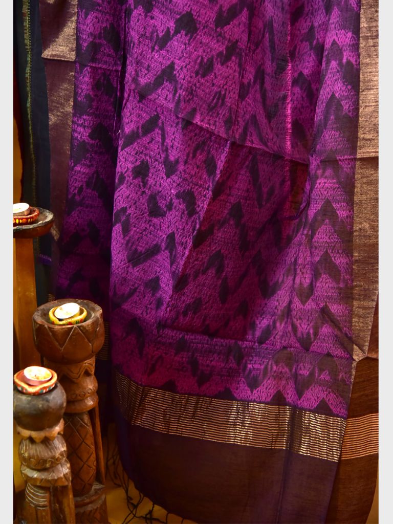 SILK SHIBORI DUPATTA 02