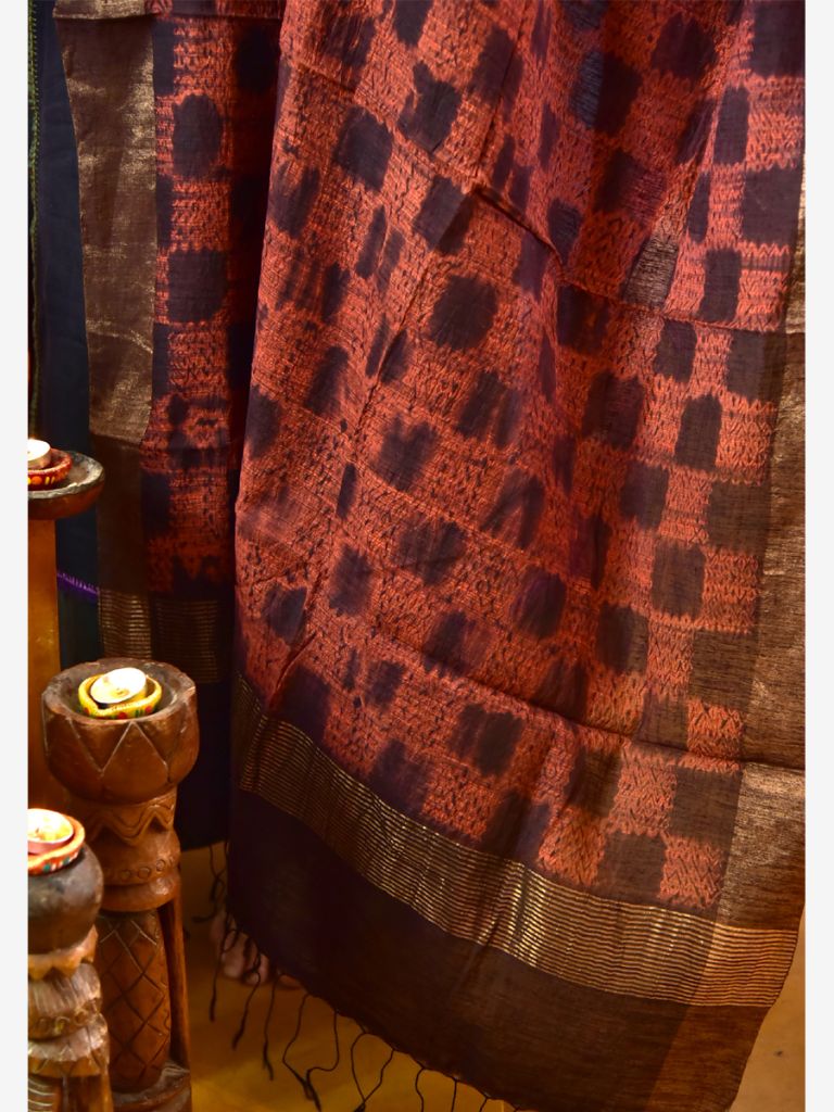 SILK SHIBORI DUPATTA 04