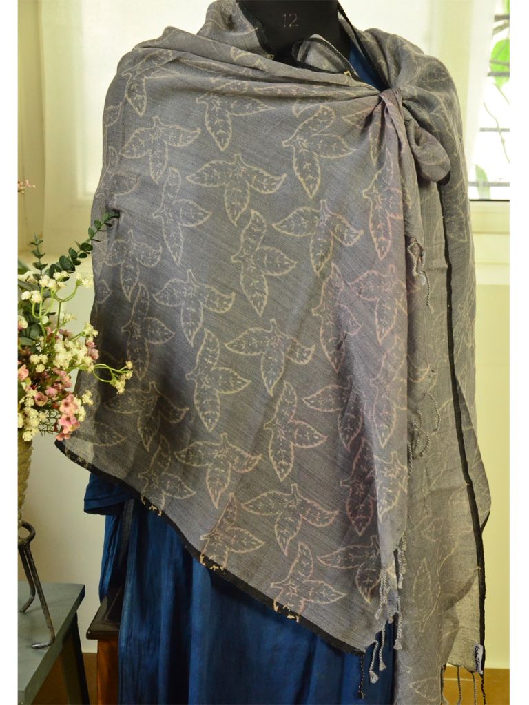 PRINT WOOL SH SCARF 26
