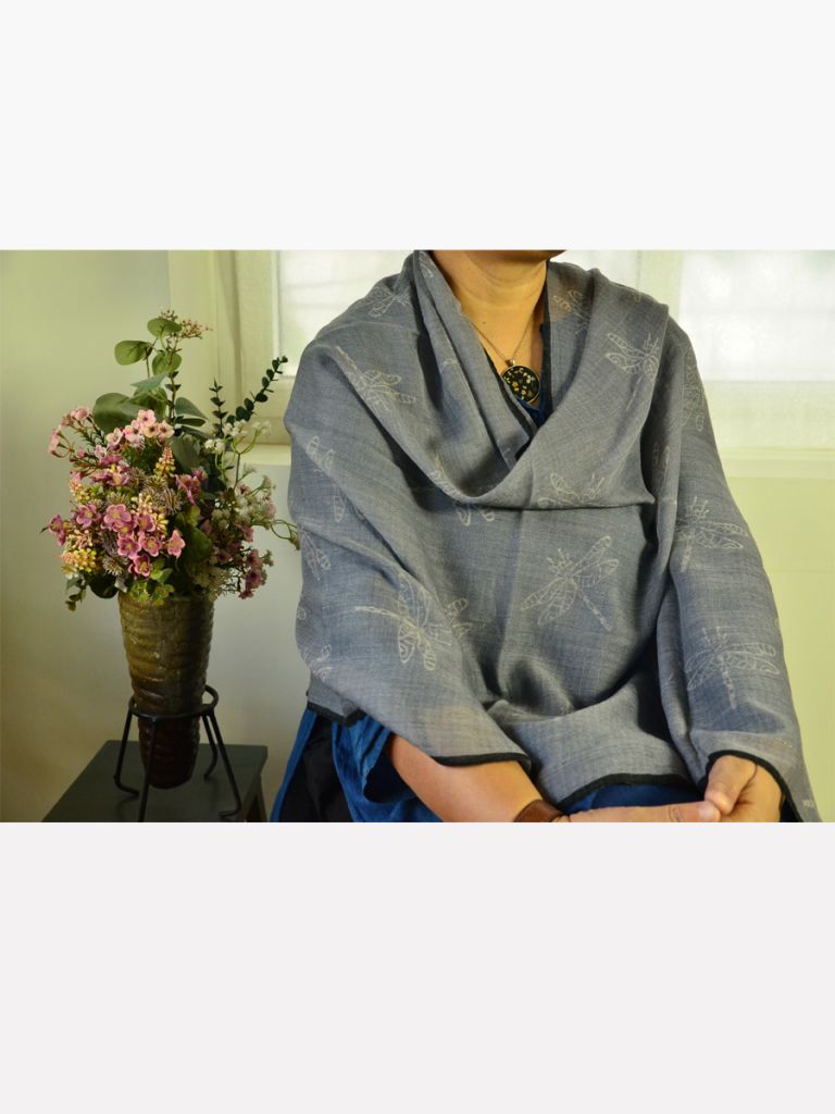 PRINT WOOL SH SCARF 01
