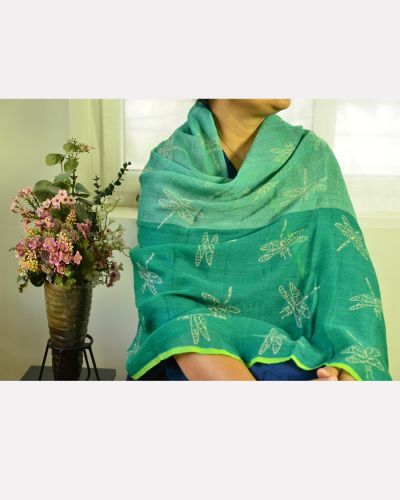 PRINT WOOL SH SCARF 02