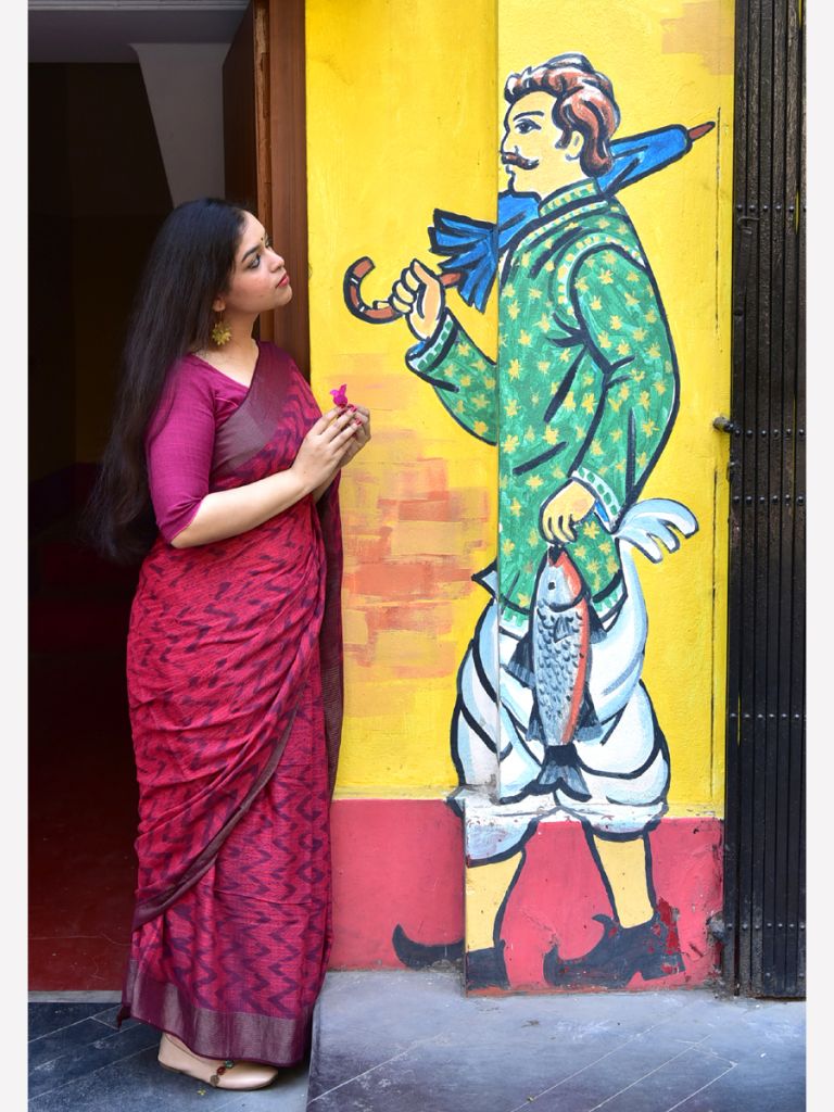 TISSUE BORDER SHIV SAREE