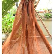 NAT DYE GAUGE LINEN SCARF 02
