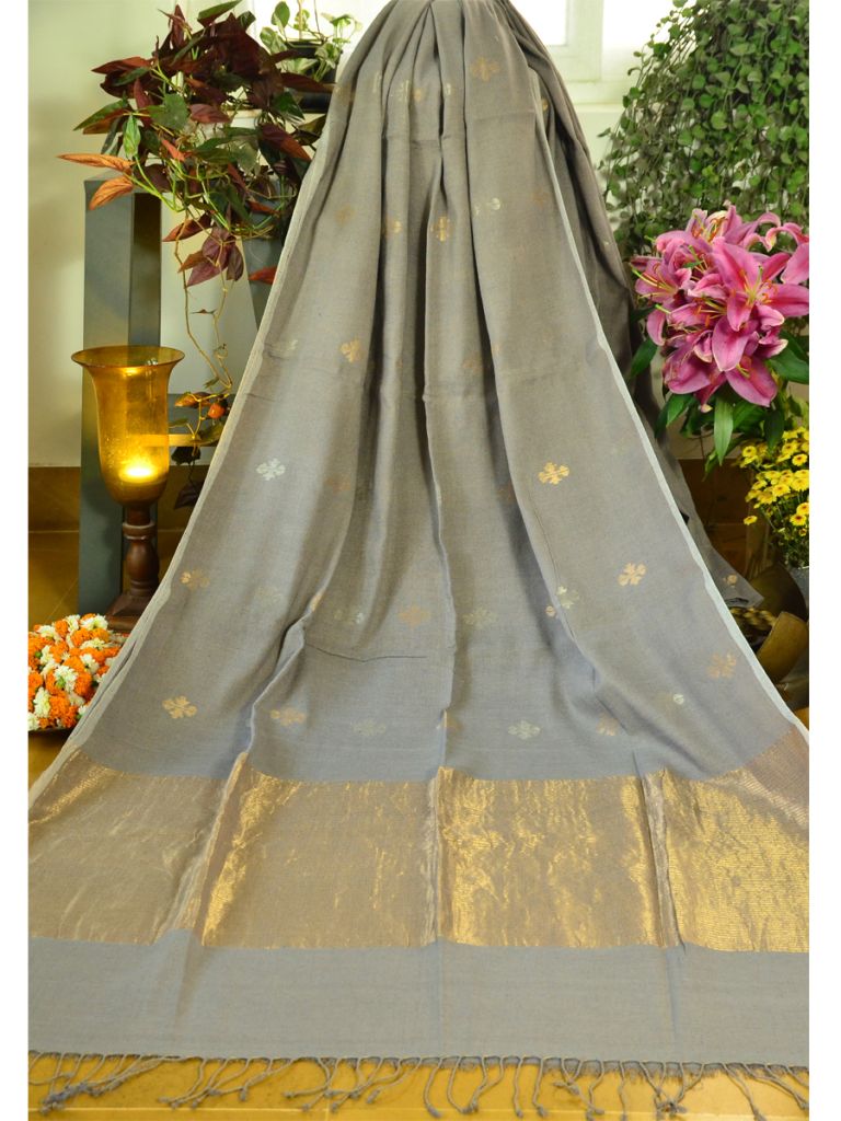 NOIL JARI BUTI SAREE 02