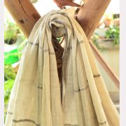 NAT DYE GAUGE BRICK SCARF 01