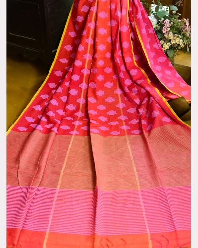 PECHANI (PRINT CHECK SAREE) 08