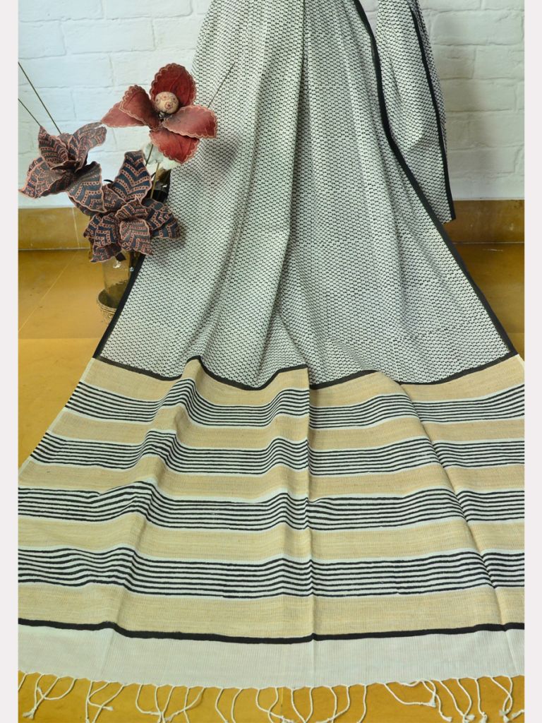PRINT SILK COTTON SAREE 02