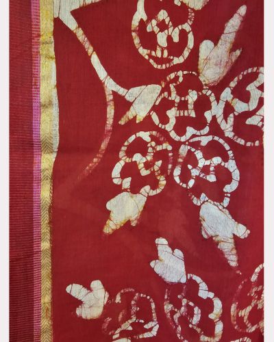 BATIK CHATAI JARI NAKSHA SAREE