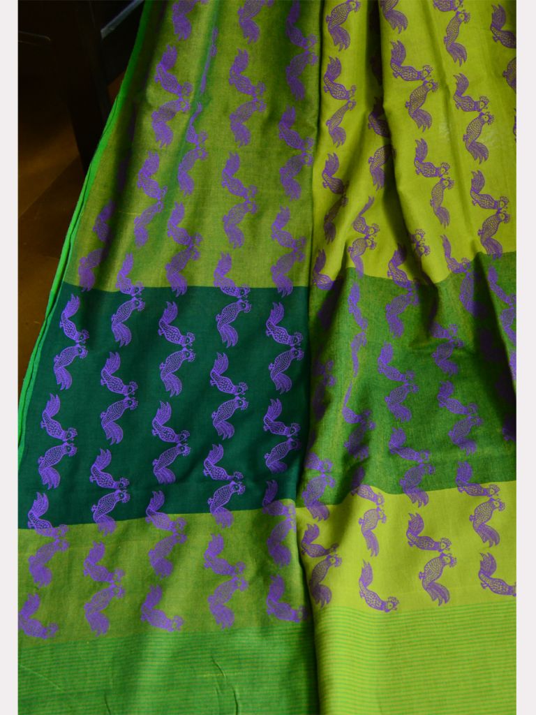 TWIN COCK (PRINT CHECK SAREE) 04