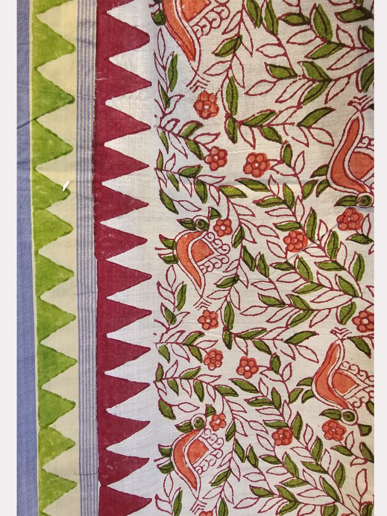 PRINT TUSSAR COTTON SAREE 01