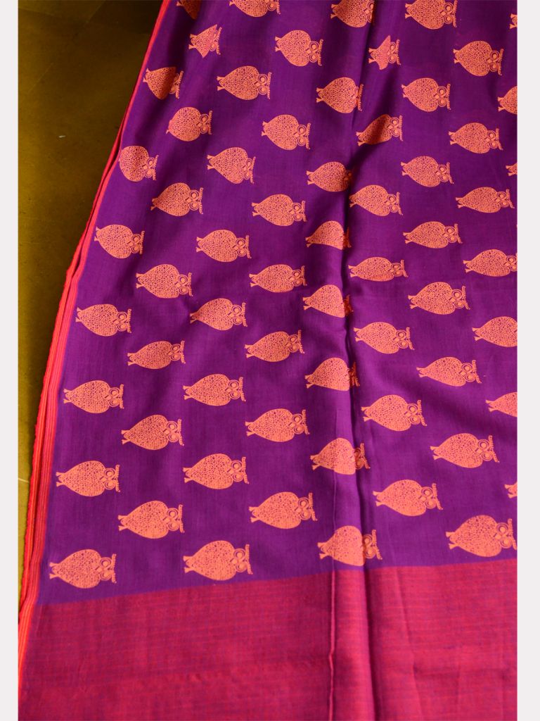 PECHANI (PRINT CHECK SAREE) 09